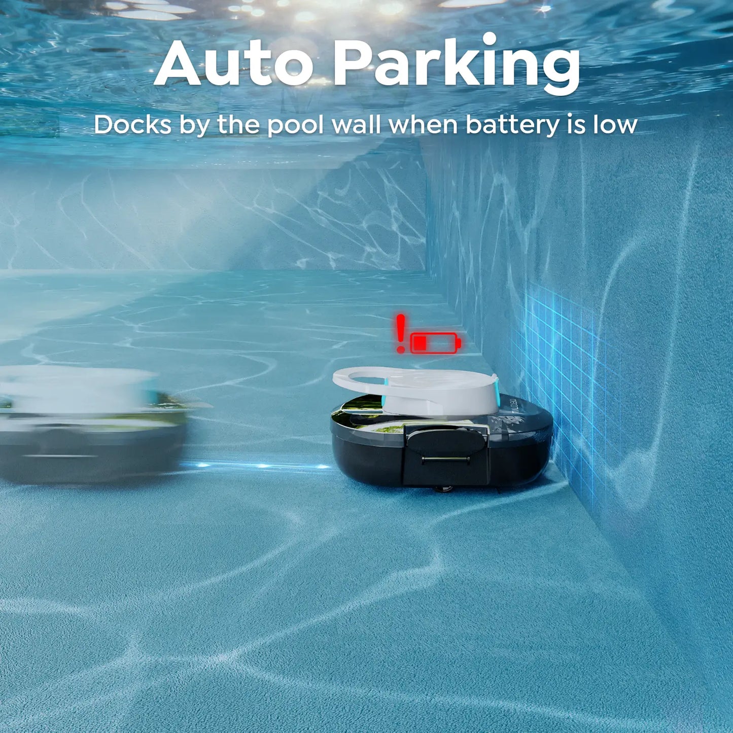 Talosbo S1 Pro Cordless Robotic Pool Cleaner for Above-Ground & In-Ground Pools Automatic Pool Vacuum 120 Min Runtime Up to 1076 sq. ft
