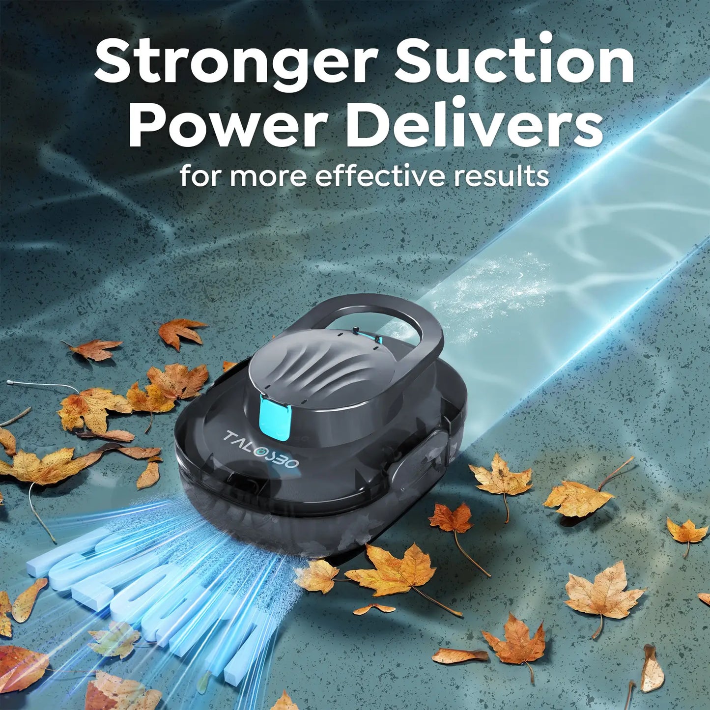2026 TALOSBO S1 Pro Max Cordless Pool Cleaner – Dual Motor Suction, 130-Min Runtime, Fast Charging, Large-Capacity Filter Basket & Smart Self-Parking for Above-Ground Pools