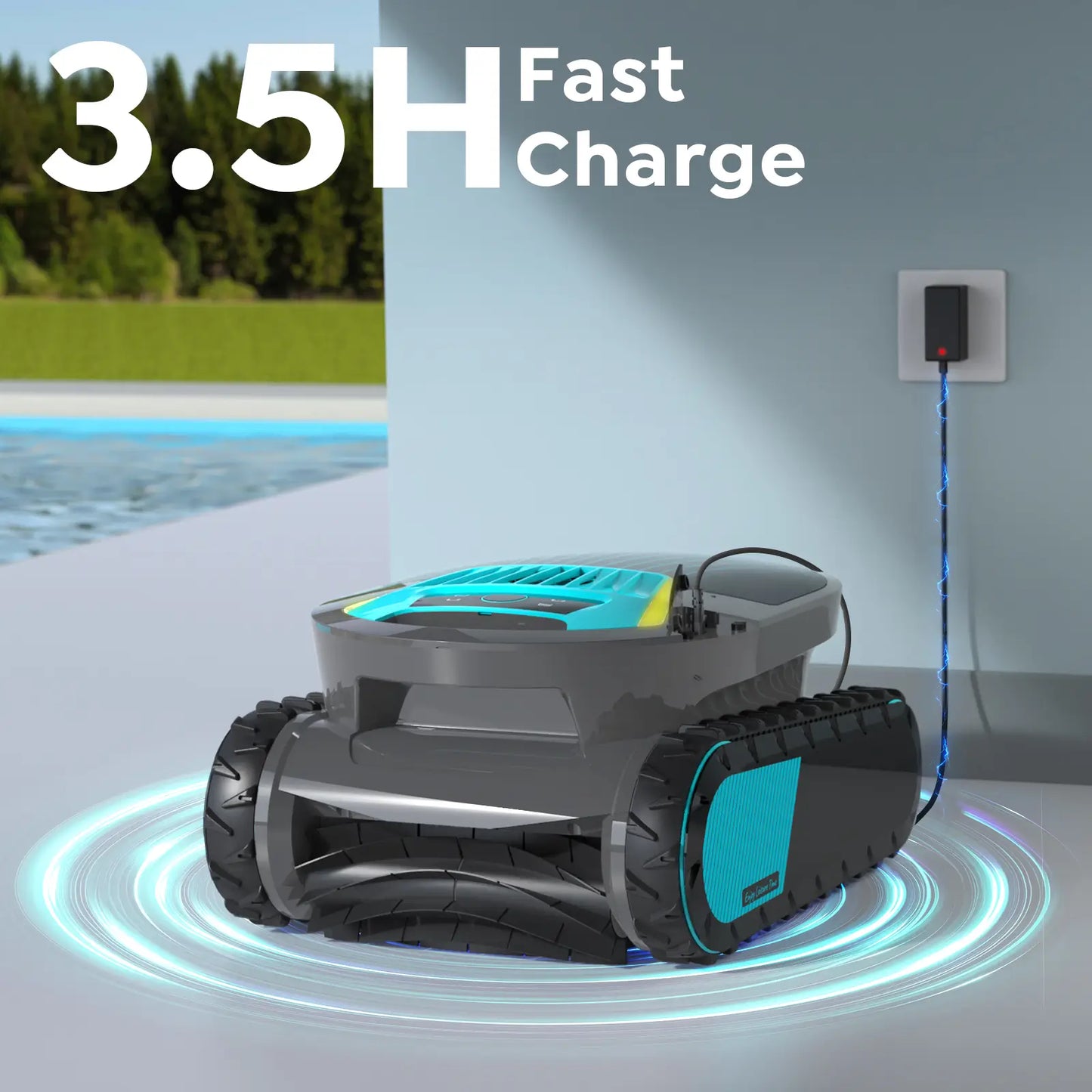 Talosbo Pleco Pro Cordless Robotic Pool Cleaner Gray