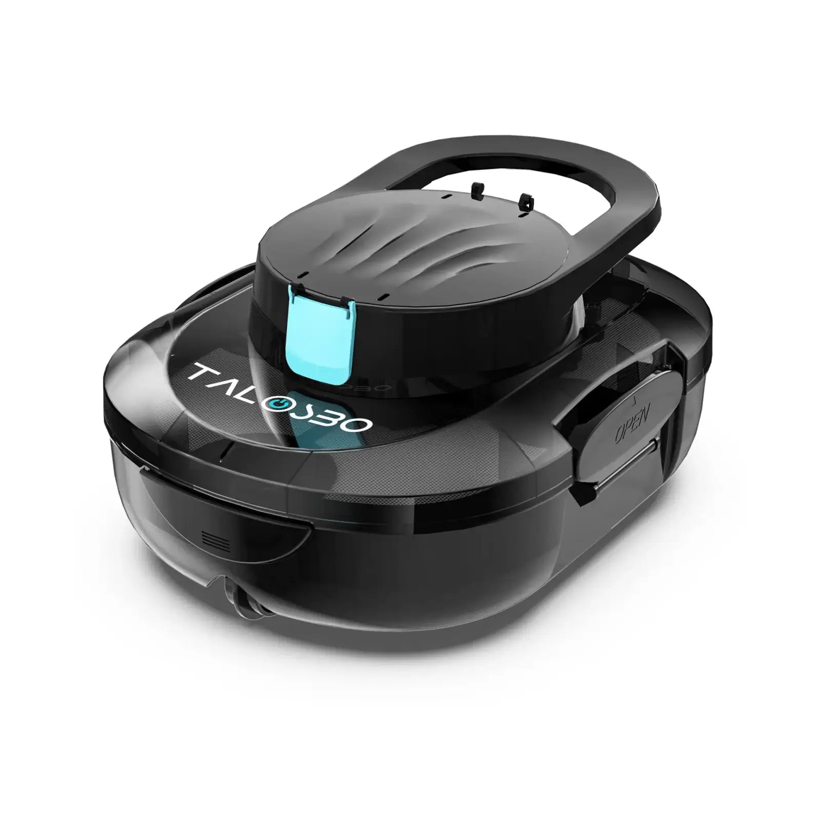 Black and gray device with 'Talosbo' branding on a white background